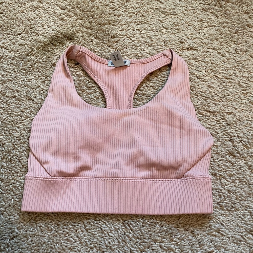 Pink Forver 21 sports bra